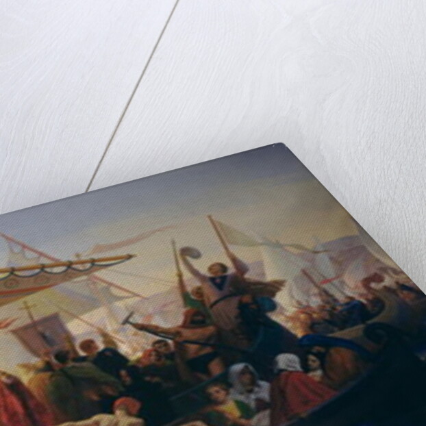 The Crossing of the Bosphorus by Godfrey of Bouillon and his Brother, Baldwin, in 1097, 1854 by Emile Signol