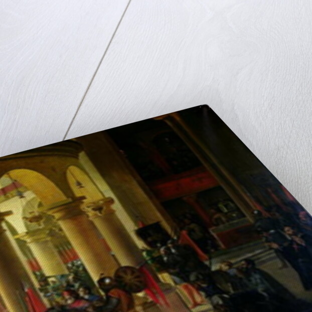 Godfrey of Bouillon Depositing the Trophies of Askalon in the Holy Sepulchre Church, August 1099, 1839 by Francois-Marius Granet