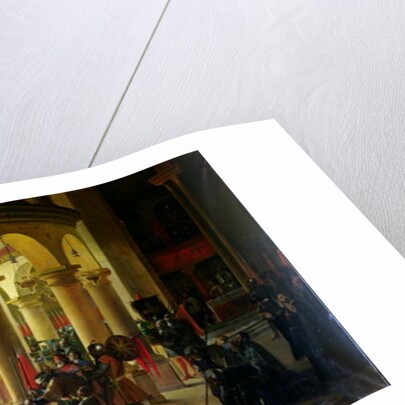 Godfrey of Bouillon Depositing the Trophies of Askalon in the Holy Sepulchre Church, August 1099, 1839 by Francois-Marius Granet