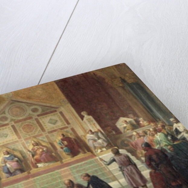 St. Louis King of France Receiving Robert Patriarch of Jerusalem, in Damietta in 1249, 1846 by Oscar Gue