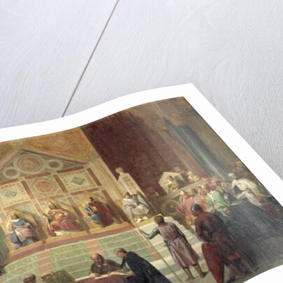 St. Louis King of France Receiving Robert Patriarch of Jerusalem, in Damietta in 1249, 1846 by Oscar Gue