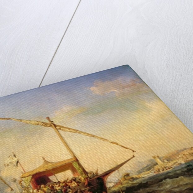 Naval Battle of Imbre in 1346, 1842 by Eugene Modeste Edmond Lepoittevin