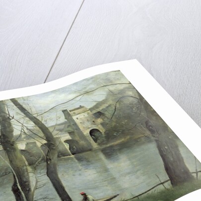 The Bridge at Mantes by Jean Baptiste Camille Corot