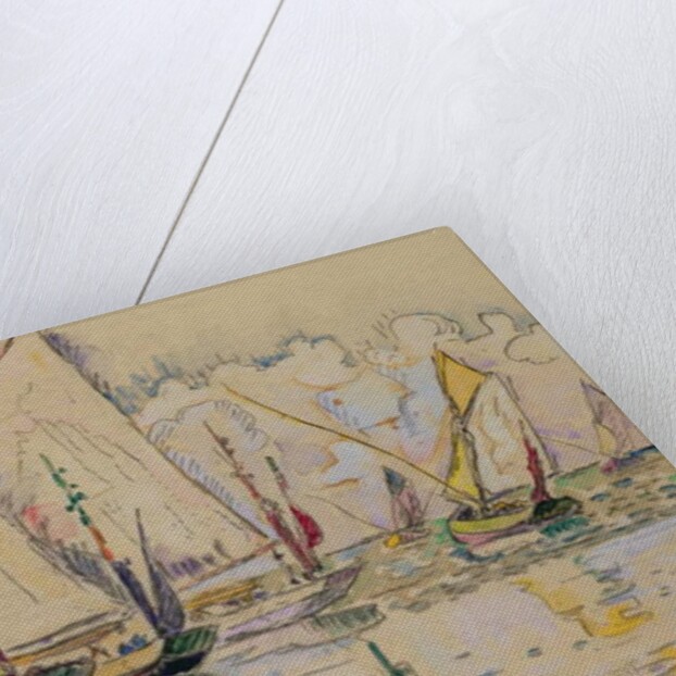 Departure of tuna boats at Groix by Paul Signac