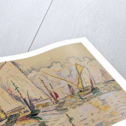 Departure of tuna boats at Groix by Paul Signac