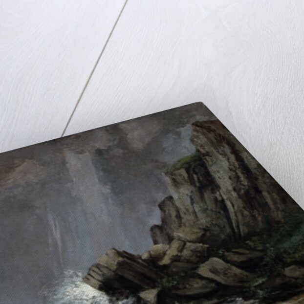 Downpour at Etretat by Gustave Courbet