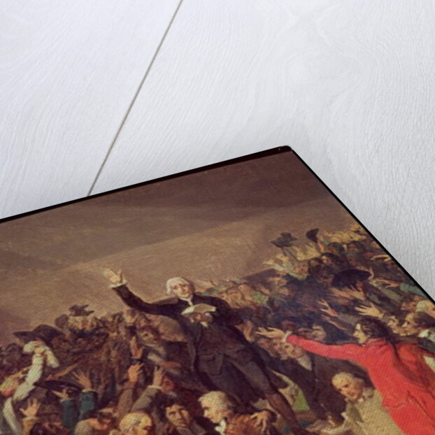 The Tennis Court Oath, 20th June 1789, detail, 1791 by Jacques Louis David