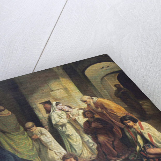 The Kiss of Peace in the Catacombs, 19th century by Charles Louis Fredy de Coubertin