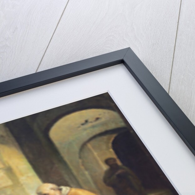 The Kiss of Peace in the Catacombs, 19th century by Charles Louis Fredy de Coubertin