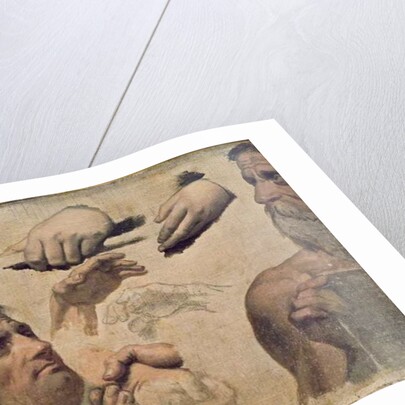 Study of Heads and Hands for the Apotheosis of Homer by Jean Auguste Dominique Ingres