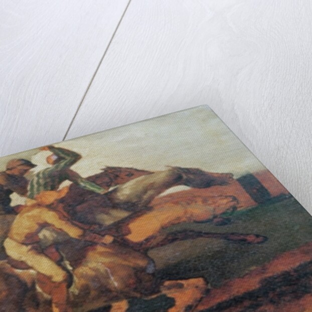 Four Jockeys Galloping by Theodore Gericault