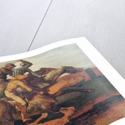 Four Jockeys Galloping by Theodore Gericault