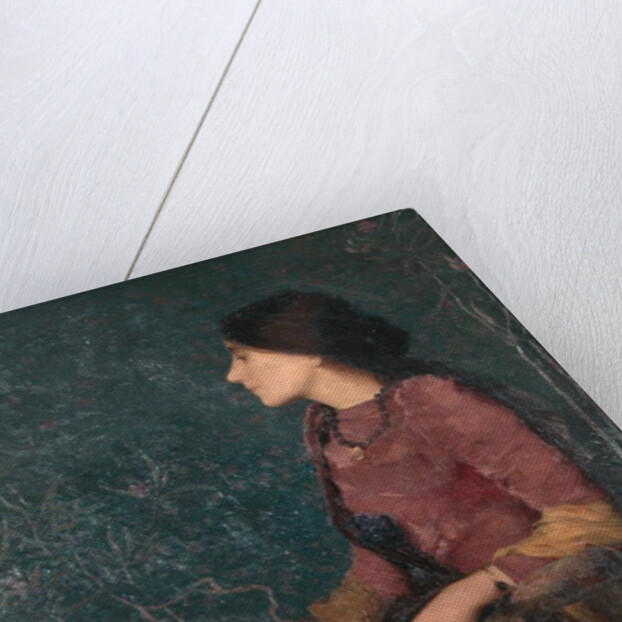 Seated Portrait of Thadee-Caroline Jacquet, later Madame Aman-Jean, before 1892 by Edmond-Francois Aman-Jean