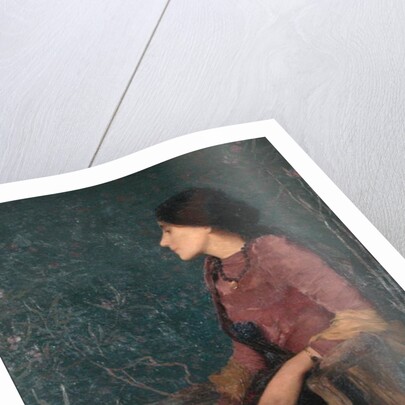 Seated Portrait of Thadee-Caroline Jacquet, later Madame Aman-Jean, before 1892 by Edmond-Francois Aman-Jean