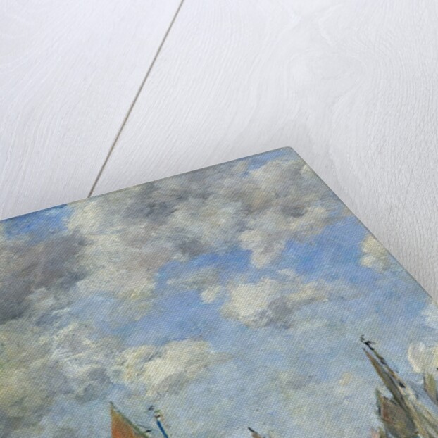 The Jetty at High Tide, Trouville by Eugene Louis Boudin