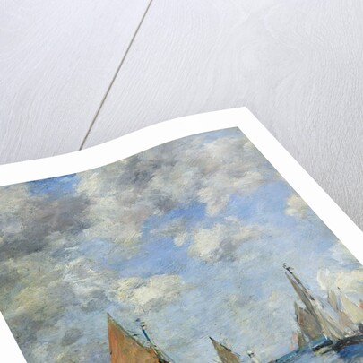 The Jetty at High Tide, Trouville by Eugene Louis Boudin