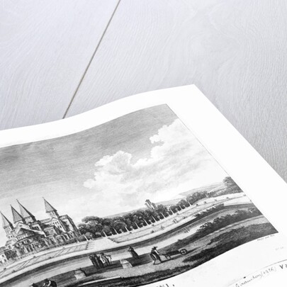 View of Cluny Abbey by Jean-Baptiste Lallemand