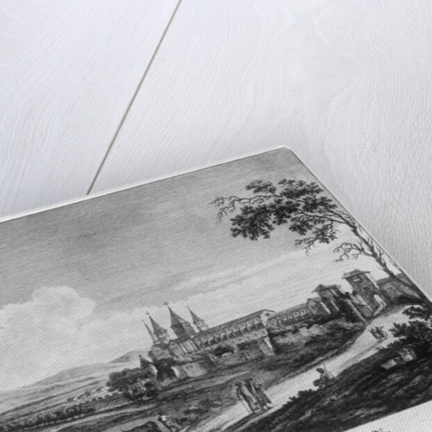 View of Cluny Abbey by Jean-Baptiste Lallemand