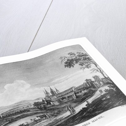 View of Cluny Abbey by Jean-Baptiste Lallemand