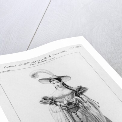 Costume Design for Mademoiselle Mars in the Role of Dona Sol, in 'Hernani' by Victor Hugo by French School