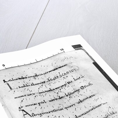 Ms. 17 fol. 289 Introit for the feast of St. Castor by French School