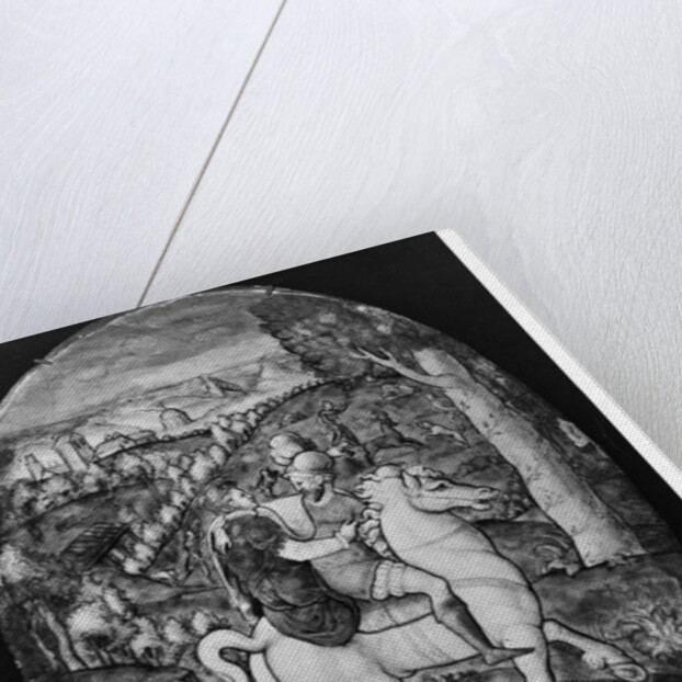 Hunting, portrait presumed to be Henri II and Diane de Poitiers by Leonard Limosin