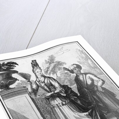 Noblewoman's dress, late 17th century by Robert Bonnart