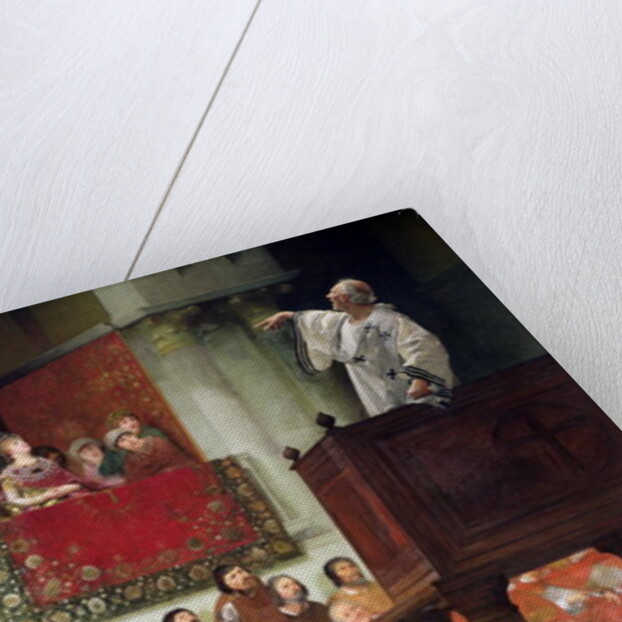 St. John Chrystostomos Preaching Before the Empress Eudoxia c.1880 by Joseph Wencker