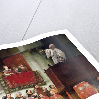 St. John Chrystostomos Preaching Before the Empress Eudoxia c.1880 by Joseph Wencker