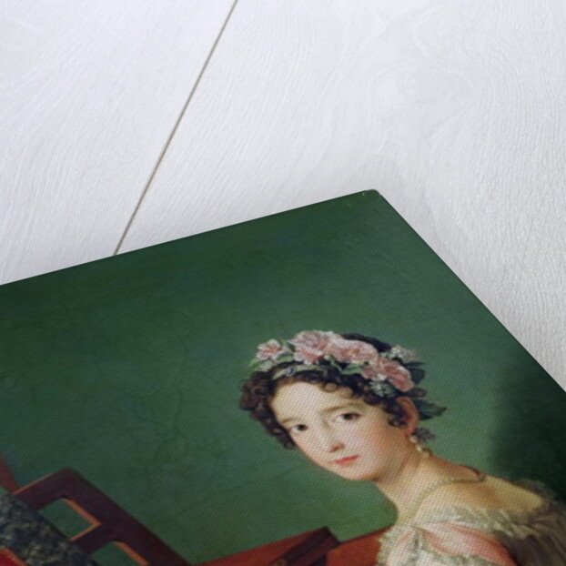 The Artist's Daughter at the Clavichord by Zacarias Gonzalez Velazquez