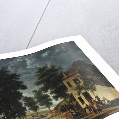 The Coeur Volant Coaching Inn at Louveciennes, 1867 by Adolphe Roehn