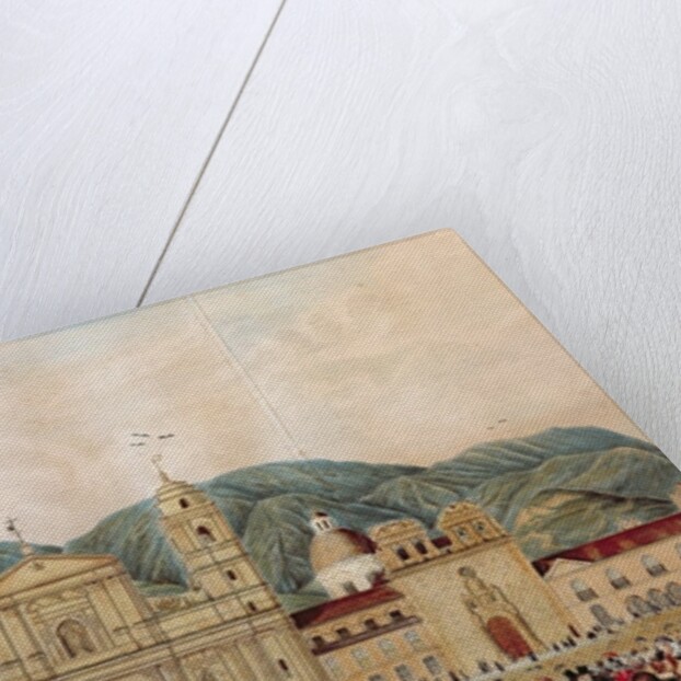 The Plaza de Bolivar, Bogota, 1837 by J. Castillo