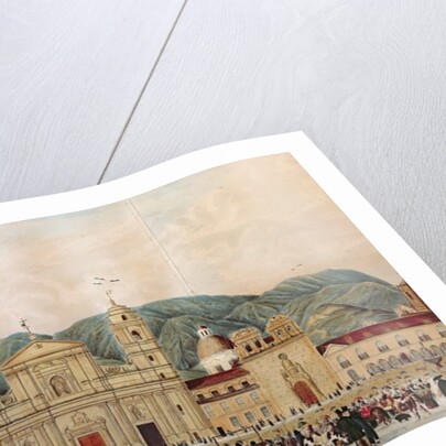 The Plaza de Bolivar, Bogota, 1837 by J. Castillo
