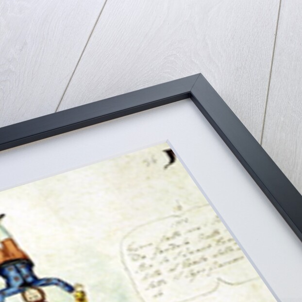 Three men balancing on two gondolas, 1772 by Italian School