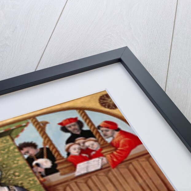 Allegory of Music, ms English 143 fol.65v from 'Le Livre des Chesses' by Evrart de Conty c.1500 by French School