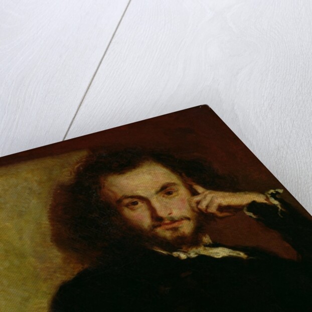 Portrait of Charles Baudelaire 1844 by Emile Deroy