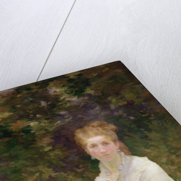 The Woman in White, c.1880 by Marie Bracquemond
