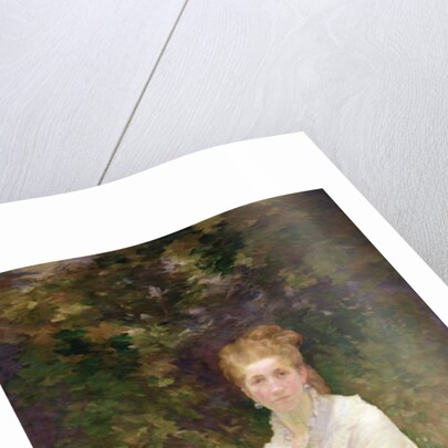 The Woman in White, c.1880 by Marie Bracquemond