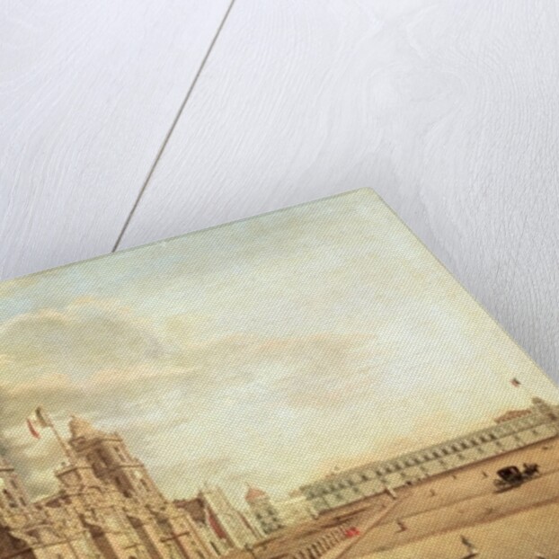 The Catedral Metropolitana and the Palacio Nacional by Pedro Gualdi