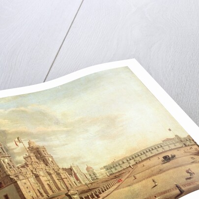 The Catedral Metropolitana and the Palacio Nacional by Pedro Gualdi