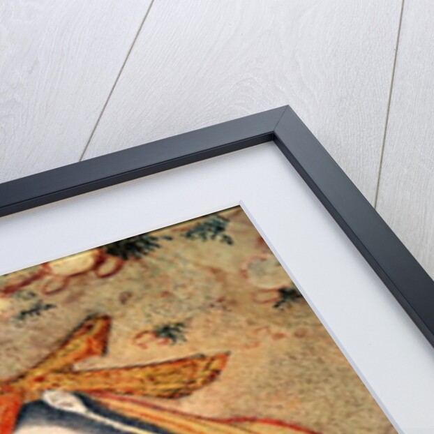 Woman Writing in the Court of Shah Abbas I 1585-1627 by School Persian