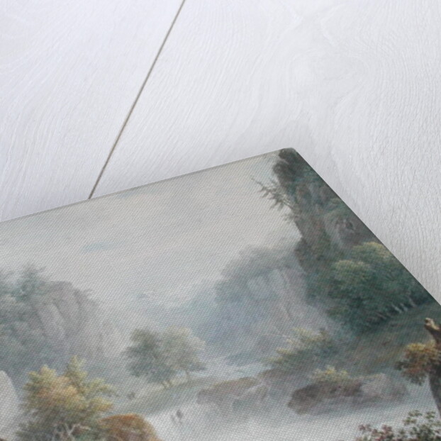 Mountainous Landscape with a Torrent, 1825 by Christian Brune