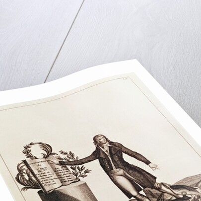 The Tyrant of the Revolution Crushed by the Supporters of the Constitution of An III engraved by Massol by Francois Maria Isidore Queverdo