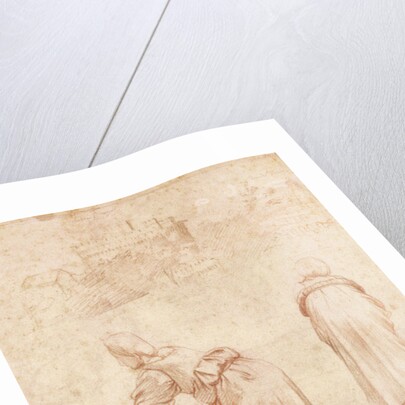 Washerwomen on the Banks of the Tiber and Studies of the Chateau Saint-Ange by Raphael