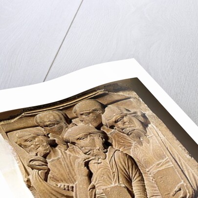 Relief depicting apostles by French School