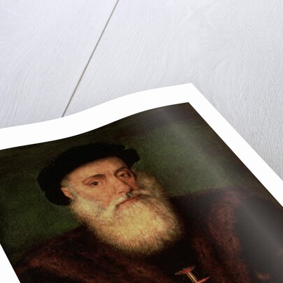 Portrait presumed to be of Vasco da Gama, c.1524 by Portuguese School