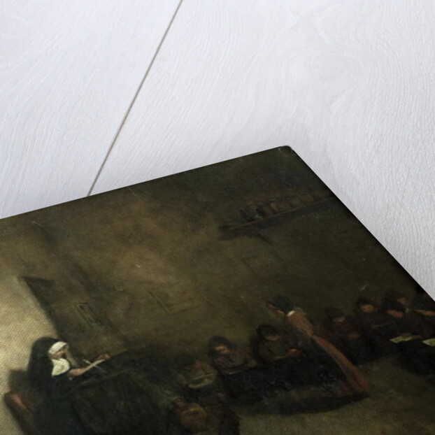 Interior of a School for Orphaned Girls, 1850 by Francois Bonvin