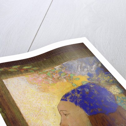 Young Girl in a Blue Bonnet, after 1890 by Odilon Redon