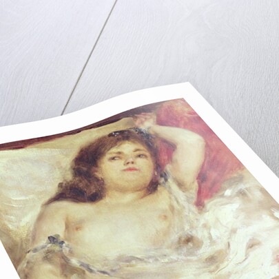 Semi-Nude Woman in Bed: The Rose, before 1872 by Pierre Auguste Renoir