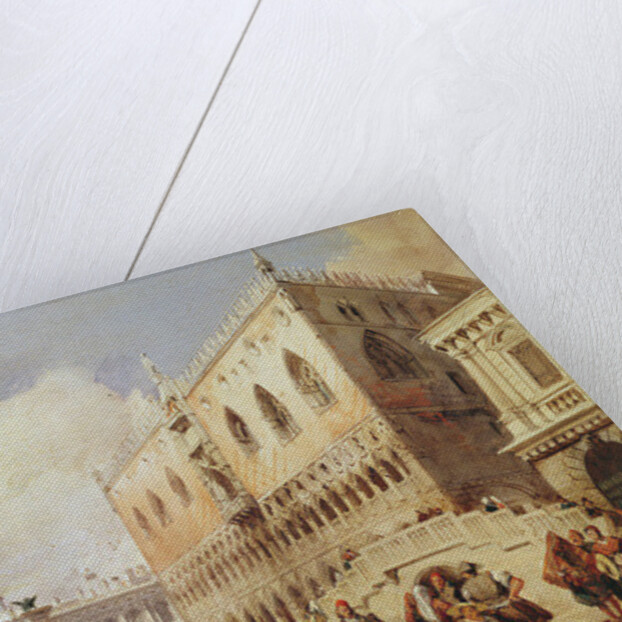 View of Venice. The Riva degli Schiavoni and the Doge's Palace by Richard Parkes Bonington